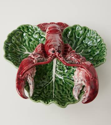 Cabbage With Lobsters Large appetizer plate | Bordallo Pinheiro