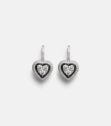 Orecchini in oro bianco 18kt con diamanti | Kamyen