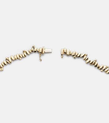 Collier Bold Burst en or 18 ct, diamants et émeraudes | Suzanne Kalan