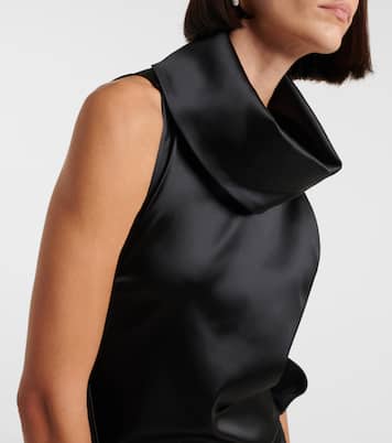 Abito midi in raso | The Attico