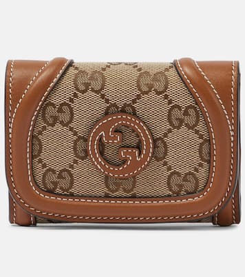 Portafoglio Gucci Blondie in canvas GG con pelle | Gucci