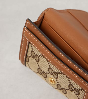 Portafoglio Gucci Blondie in canvas GG con pelle | Gucci