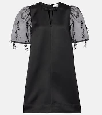 Embroidered organza minidress | Ganni