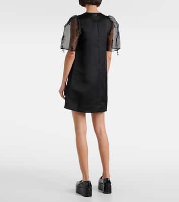 Embroidered organza minidress | Ganni