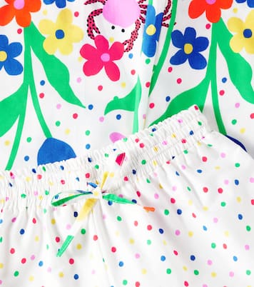 Pantaloni a gamba larga in cotone a pois | Fábula