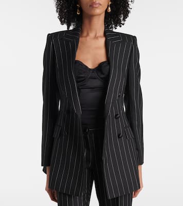 Blazer in lana a righe | Dolce&Gabbana