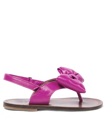 Sandali in pelle con fiocco | PèPè