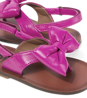 Sandali in pelle con fiocco | PèPè