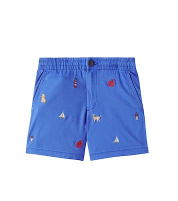 Embroidered cotton shorts | Polo Ralph Lauren Kids