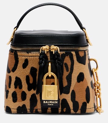 Trousse de maquillage Pulse en cuir façon poulain | Balmain
