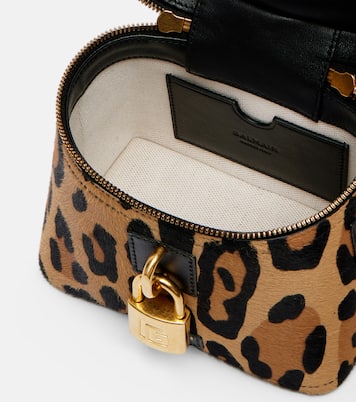 Trousse de maquillage Pulse en cuir façon poulain | Balmain