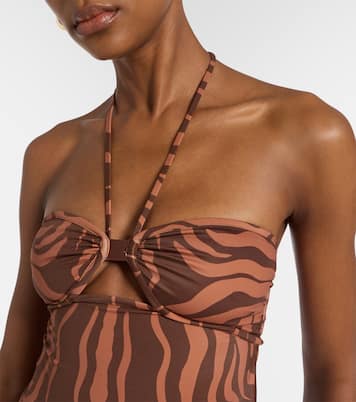 Jungle Palms printed midi dress | Johanna Ortiz