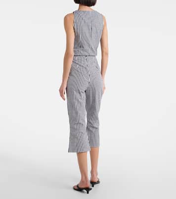 Pantalon capri en coton à carreaux | Faithfull