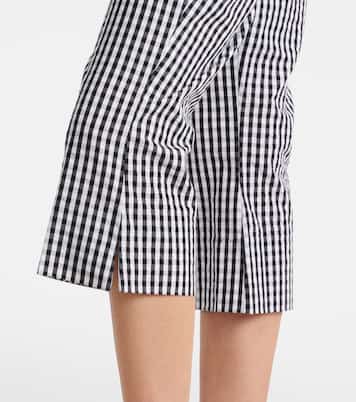 Pantalon capri en coton à carreaux | Faithfull