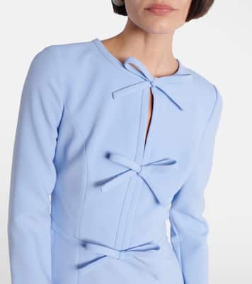 Abito midi in crêpe con fiocchi | Carolina Herrera