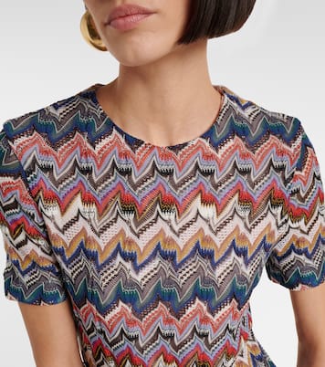 Zigzag lamé minidress | Missoni