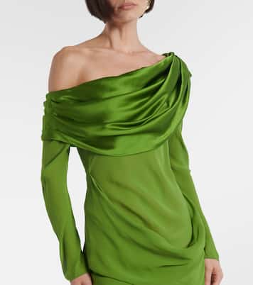 Robe aus Seiden-Georgette | Christopher Esber