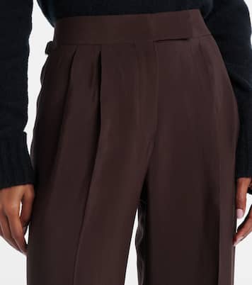 Pleated high-rise wide-leg pants | Tom Ford