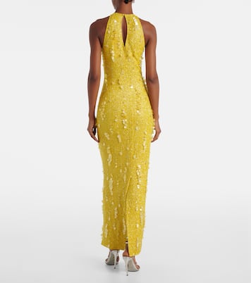 Robe Mimosa mit Pailletten | Clio Peppiatt