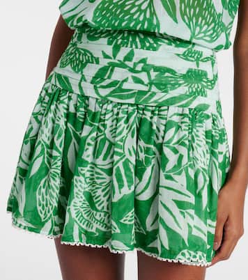 Minifalda Colleen de algodón floral | Poupette St Barth
