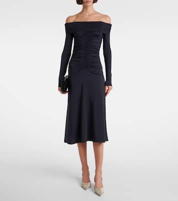 Vestido largo Callie de jersey fruncido | Altuzarra
