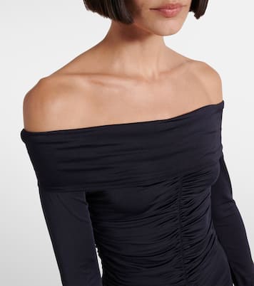 Vestido largo Callie de jersey fruncido | Altuzarra