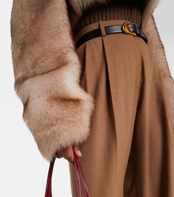 Cropped-Jacke Stallone aus Shearling | Khaite