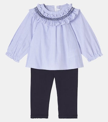 Baby striped cotton top and pants set | Tartine et Chocolat