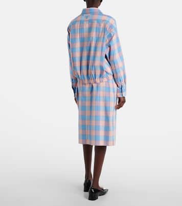 Chemise en coton à carreaux | Prada