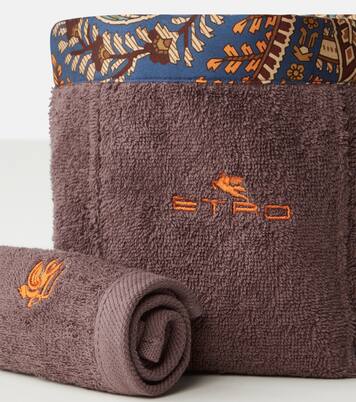 Set Giano aus vier Gästehandtüchern und Korb | Etro