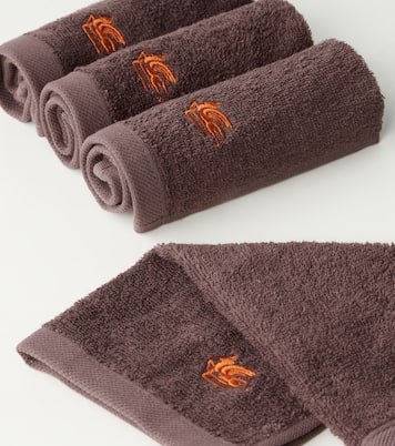 Set Giano aus vier Gästehandtüchern und Korb | Etro