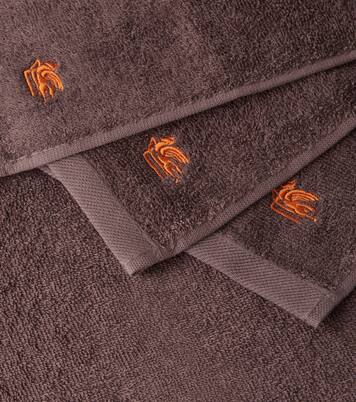 Set Giano aus vier Gästehandtüchern und Korb | Etro