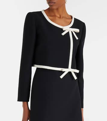 Crepe Couture bow-detail cropped jacket | Valentino