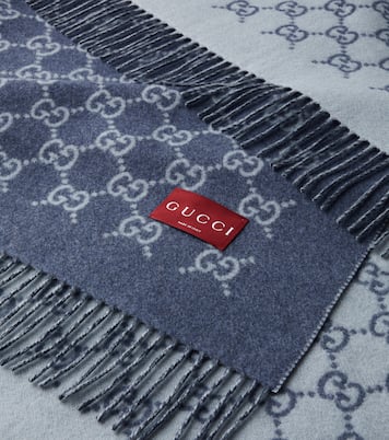 GG wool and cashmere blanket | Gucci