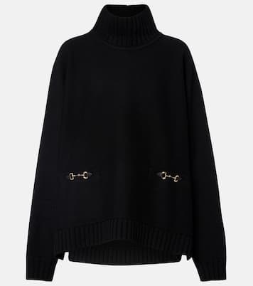 Horsebit wool-blend turtleneck sweater | Gucci