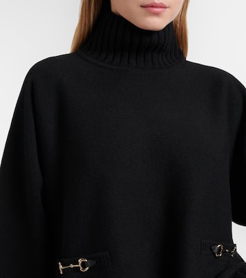 Horsebit wool-blend turtleneck sweater | Gucci