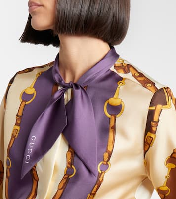 Printed silk shirt | Gucci