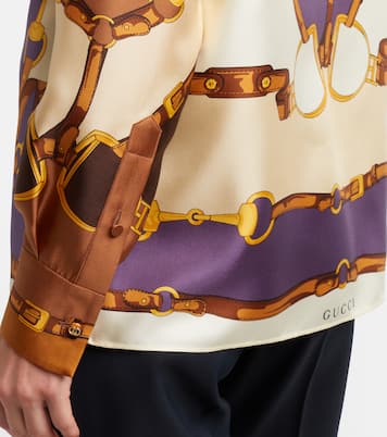 Printed silk shirt | Gucci