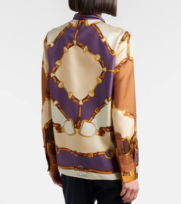 Printed silk shirt | Gucci