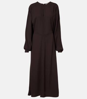 Hills cutout crêpe midi dress | Joseph