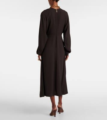 Hills cutout crêpe midi dress | Joseph