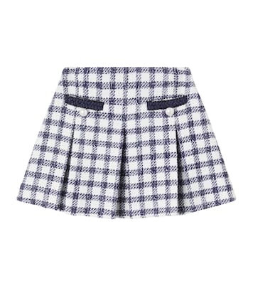 Checked bouclé skirt | Self-Portrait Kids