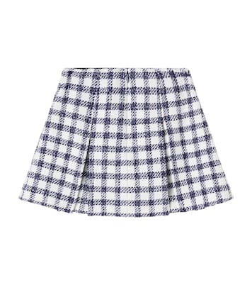Checked bouclé skirt | Self-Portrait Kids