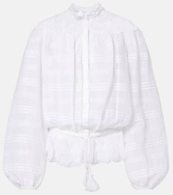 Polly lace and cotton blouse | Marant Etoile