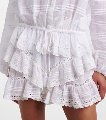 Polly lace and cotton blouse | Marant Etoile