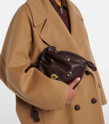 x Louis Wain – Pochette Flamenco en cuir | Loewe