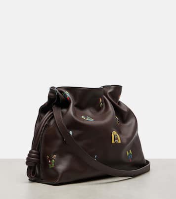 x Louis Wain – Pochette Flamenco en cuir | Loewe