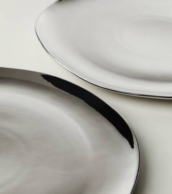 Set of 4 porcelain dinner plates | Bitossi