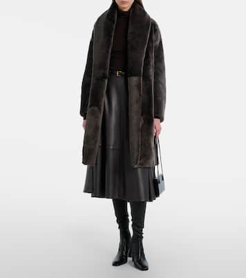 Juno shearling wrap coat | Nour Hammour