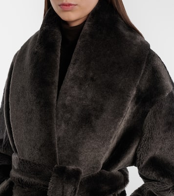 Juno shearling wrap coat | Nour Hammour